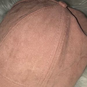 Used suede ink/tan fashionable hat